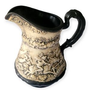 Tam OShanter Robert Burns Molded Cermaic Ridgeway Pitcher